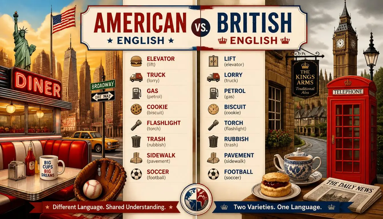The Difference Between American and British English