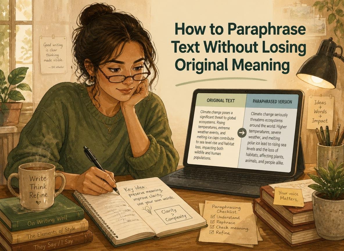 How to Paraphrase Text Without Losing Original Meaning