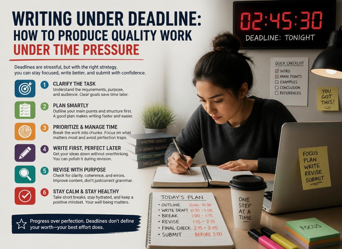 Writing Under Deadline: How to Produce Quality Work Under Time Pressure