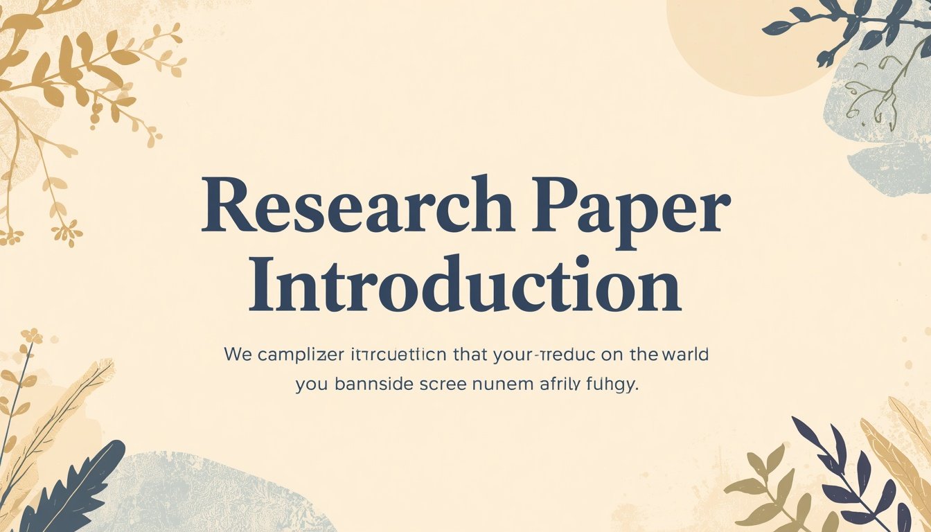 Research Paper Introduction