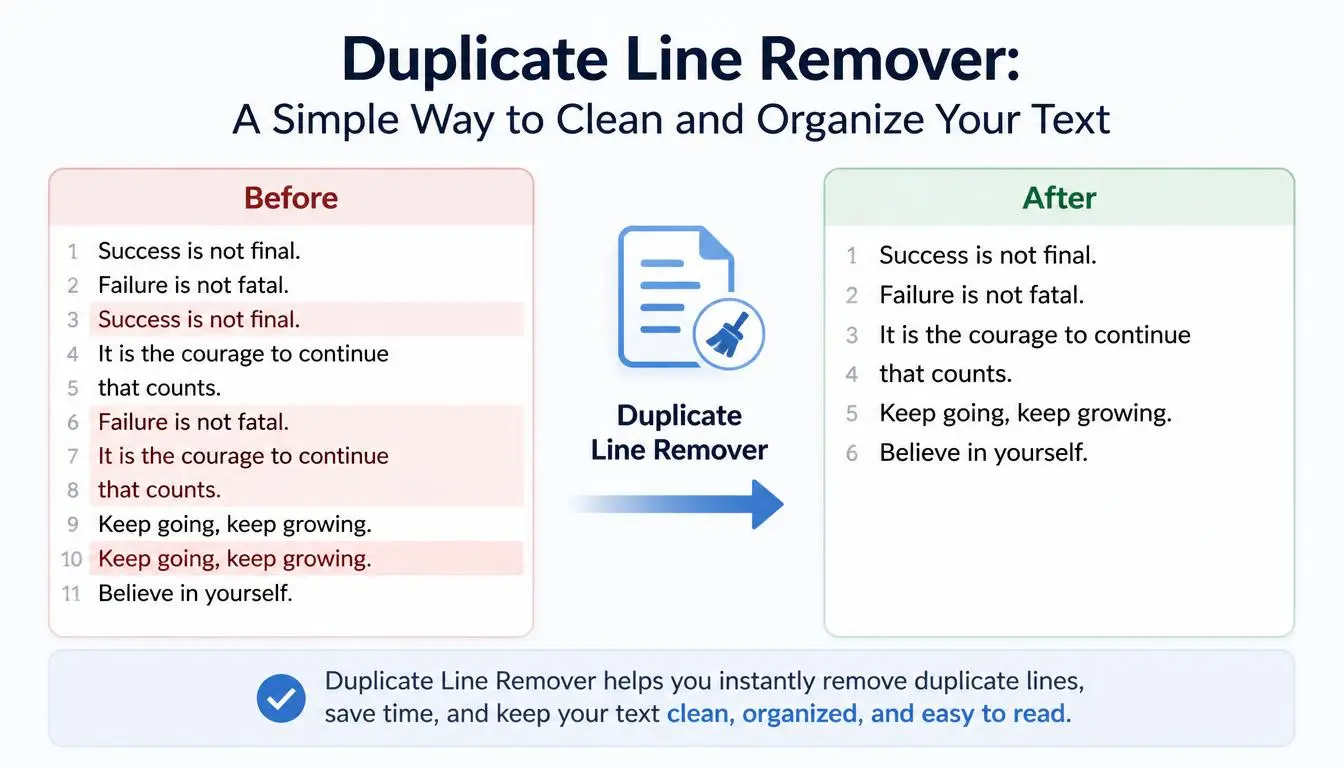 Duplicate Line Remover: A Simple Way to Clean and Organize Your Text