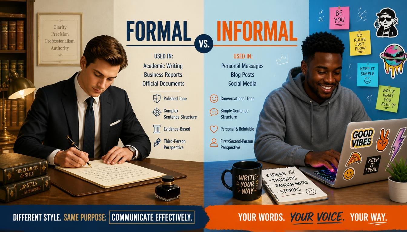 The Difference Between Formal and Informal Writing Styles